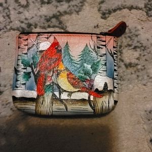 Anuschka Hand Painted Coin Purse